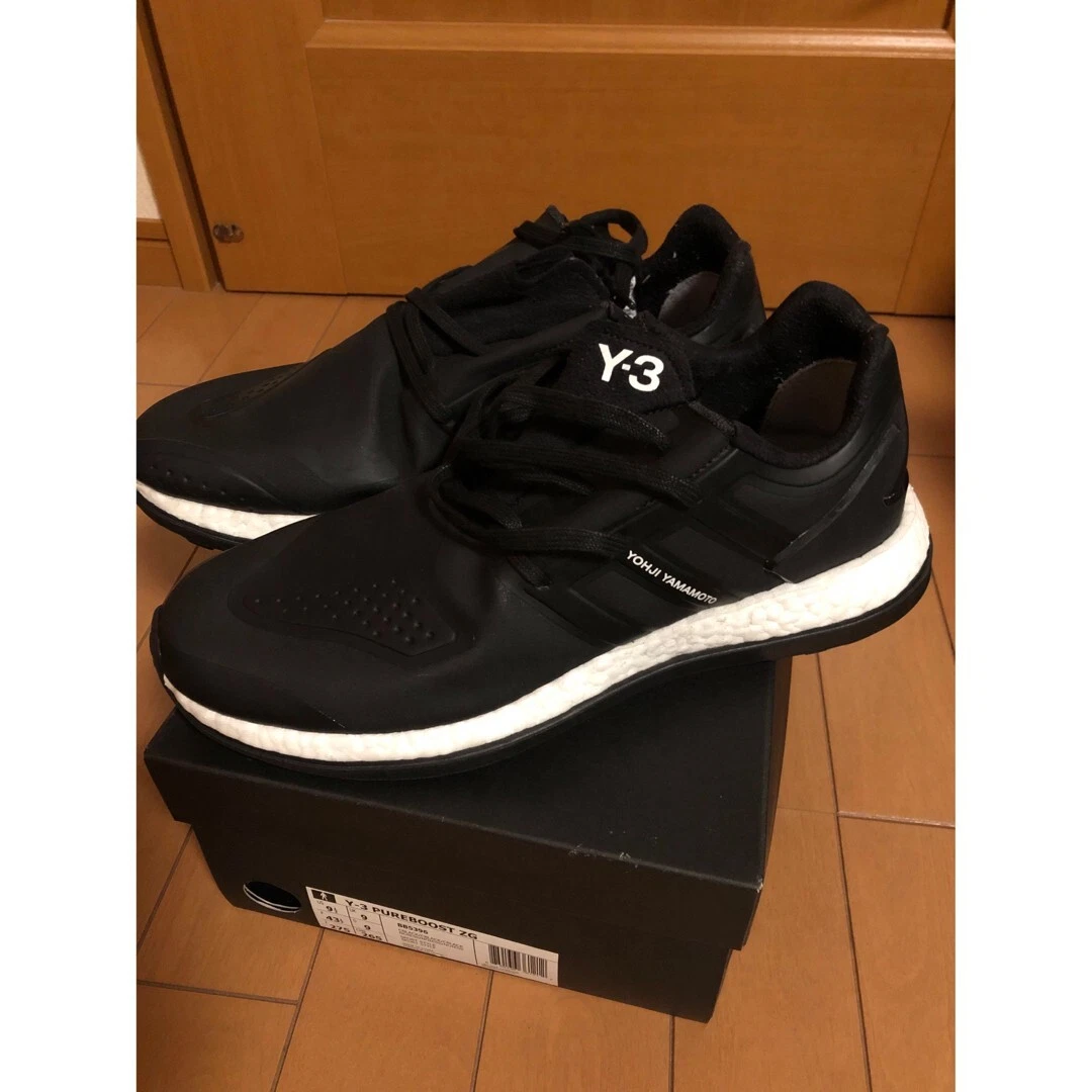 Y-3 Sneakers Shoes Pure Boost ZG Black White Yohji Size Men's US9