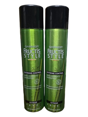 (2) Garnier Fructis Extreme Control, Anti-Humidity Hairspray
