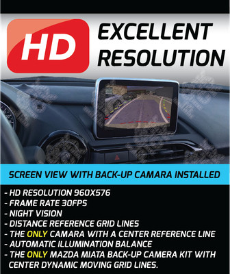 mazda Miata MX-5 RF Backup camera kit for years  2016-2020