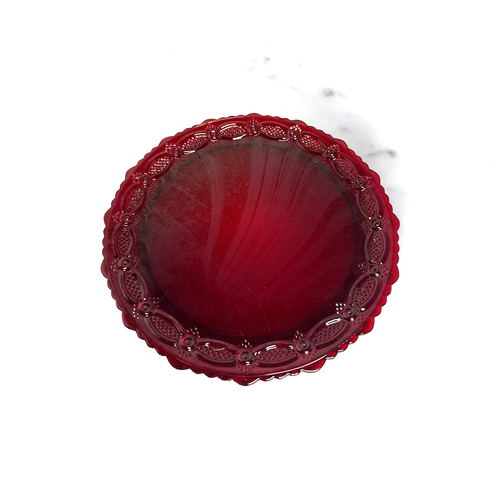 *Vintage Avon Cape Cod Ruby Red Glass Dinner Plate 10.5" 1876 Collection - Picture 2 of 7