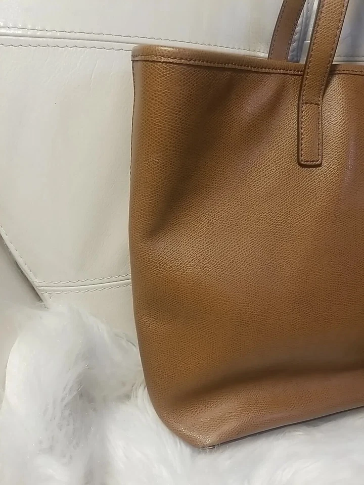 Michael Kors Bolso Cartera Muñequera Viaje Laptop XL Divisor Jet Set Marrón 18x12!  Foto 3 de 4