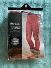 Storybook Dark Riding Hood Leggings Child M/L Halloween Costume Dress Up Cosplay