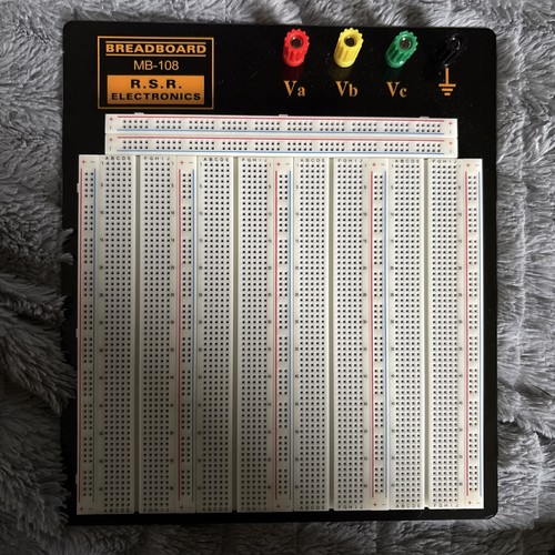 Breadboard with Metal Backplate, MB-108 -info in description