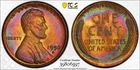 1956 D Toned Lincoln Wheat Cent PCGS MS 66 BN See Video Toning Coin 1C