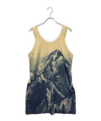 TOGA PULLA Beige Print RIB Jersey Tank Top Women's Size 38 25.9''