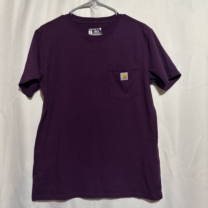 Carhartt Purple Loose Fit Pocket T-Shirt Women’s Size
