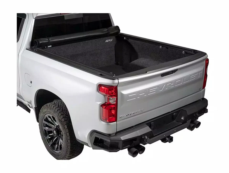 Tonno Pro Lo-Roll Soft Tonneau Fits 14-18 Slvrd/Sra 1500, 15-19 2500/3500 8' Bed - Image 3 of 4