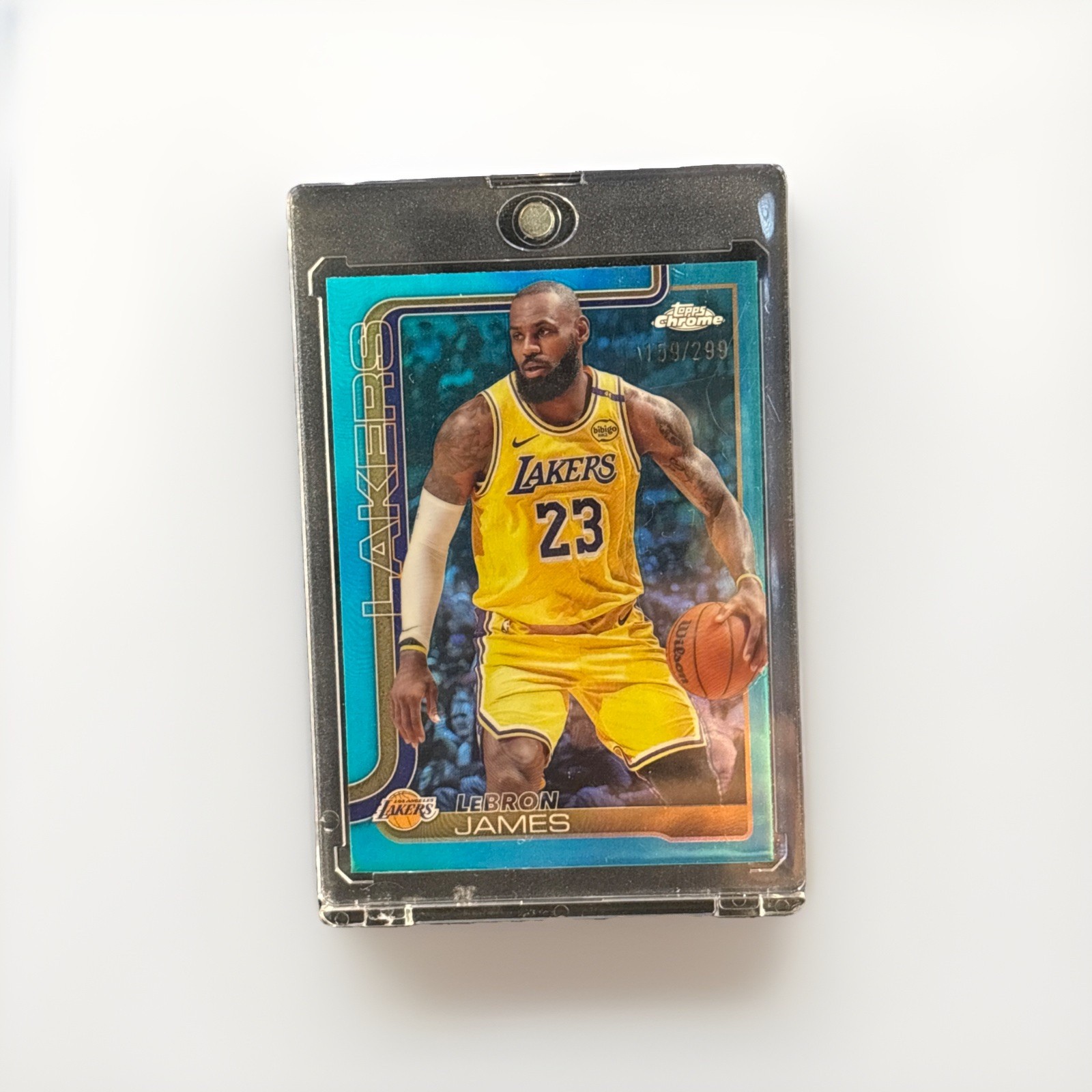 LEBRON JAMES 2025-26 TOPPS CHROME #127 TEAL REFRACTOR 159/299 LAKERS