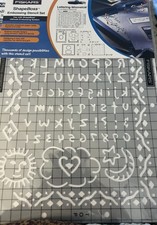 Sealed Fiskars SHAPE BOSS EMBOSSING Stencil Set Whimsical Lettering