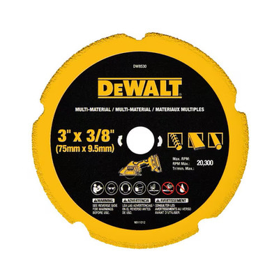 DEWALT Cut off Wheel, 3'', with Fine Finish, Ultra Sharp Carbide (DW8530)