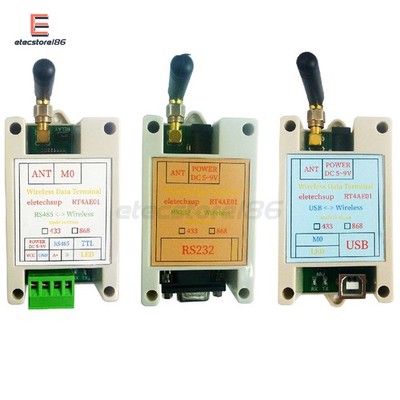 RS232 RS485 USB Wireless Transceiver 433M 868M Transmitter Receiver Module NEW