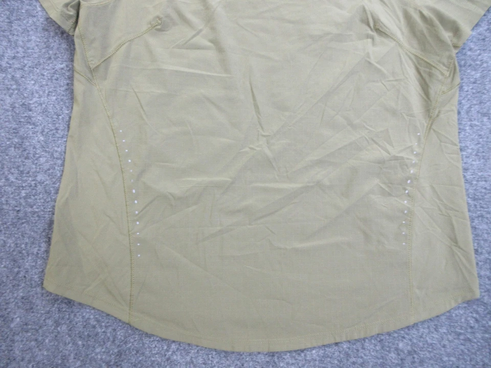 Camisa Lululemon Mujer 6 Verde Manga Corta Atlética Ligera Punto Reflectante Foto 2 de 4