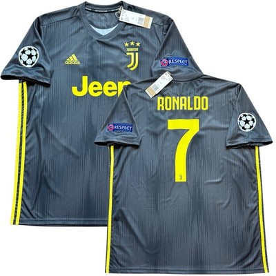 【】ユヴェントス 18-19シーズン 7番クリスティアーノ・ロナウド 2018/19 Juventus Third Jersey #7 Ronaldo XL adidas Champions