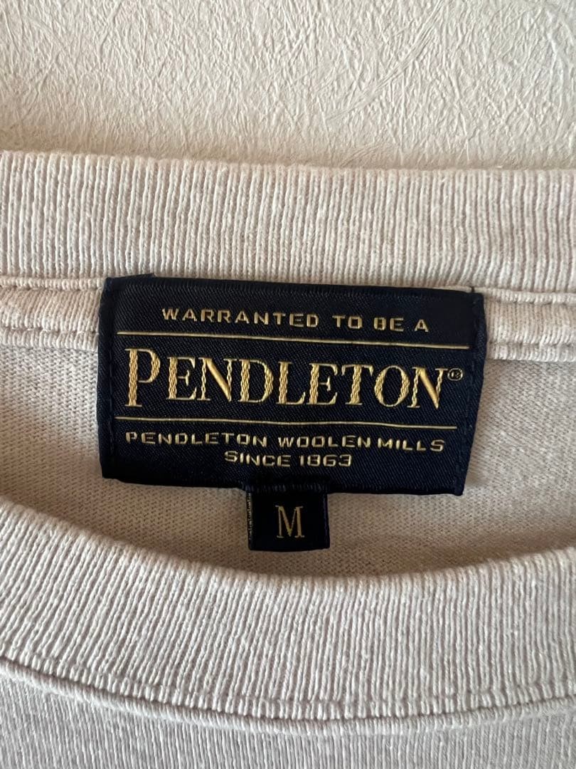 PENDLETON × BAYFLOW Ivory Geometric Pattern Tee M - image 3