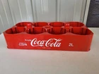 VINTAGE ENJOY COCA-COLA 2 LITER CARRIER TRAY PLASTIC CRATE HOLDS 8 BOTTLES