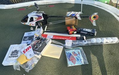 #ad JR Vigor RC Helicopter—Unfinished Project All New Parts —100% Complete 60”long $599.95