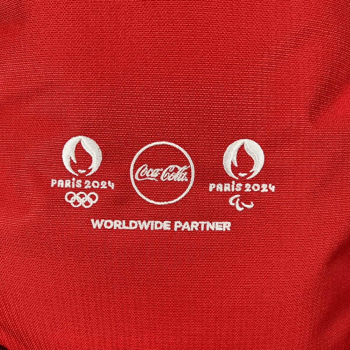 Paris 2024 Olympics Backpack One Size Red Nike Coca Cola Worldwide