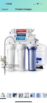 iSpring RCC7AK, NSF Certified, 75 GPD, Alkaline 6-Stage Reverse Osmosis System