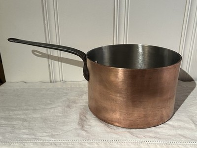 Mid Century Commercial Thick 3mm Copper &SS 6 Quart Saucepan/Pot Legion Utensils