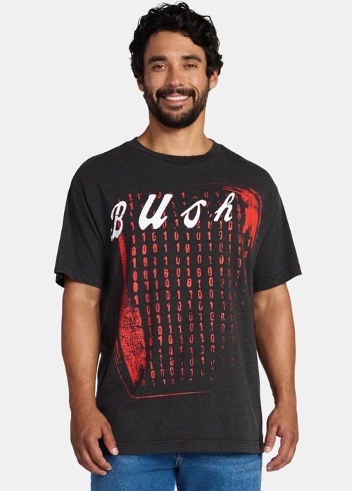 Bush Men's Boxy Fit Graphic Band Tee Shirt, Size XL (40-42) NEW