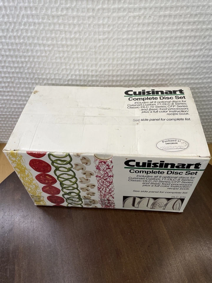 Cuisinart Food Processor Complete Disc Set DLC-8 DLC-10 DLC-870 Vintage - Image 3 of 4