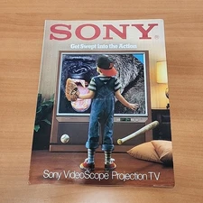 Brochure - Sony - VideoScope Projection TV - 1980'S - Video Scope RARE