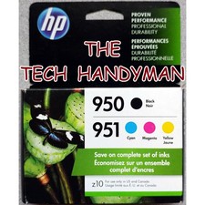 4-PACK HP GENUINE 950 BLACK  951 COLOR INK RETAIL BOX OFFICEJET PRO 8620 8625