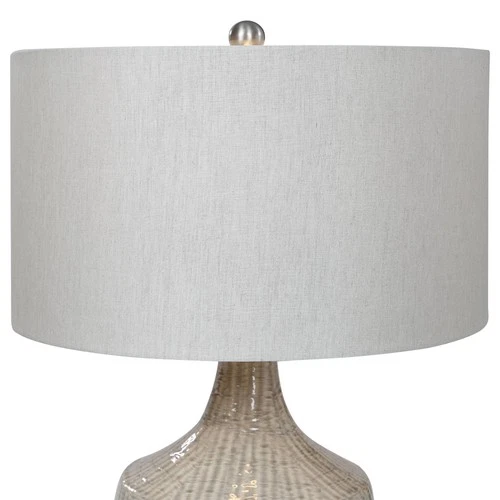 Uttermost Felipe 29 1/2" Distressed Light Gray Ceramic Vase Table Lamp - Picture 5 of 8
