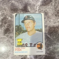 Topps 1973 Carlton Fisk #193 Boston Red Sox MLB Baseball Trading Card Base