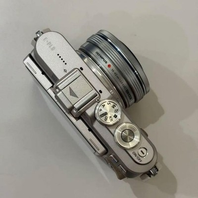 OLYMPUS PEN E-PL8 BROWN w/14-42mm & 40-150mm Lens Used from JAPAN