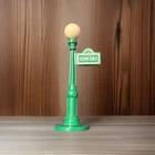 Vintage Fisher Price Little People Sesame Street Lamp Post Sign Green