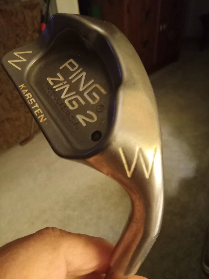 Excellent Ping Zing 2  Pitching Wedge PW Black Dot Steel Reg. JZ Shaft  Lamkin  - Image 2 of 4