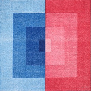 VOLKER LEONHARDT ORIGINAL GRAPHICS RED BLUE TEXTURE CONTRAST SQUARE HGB VP:650€