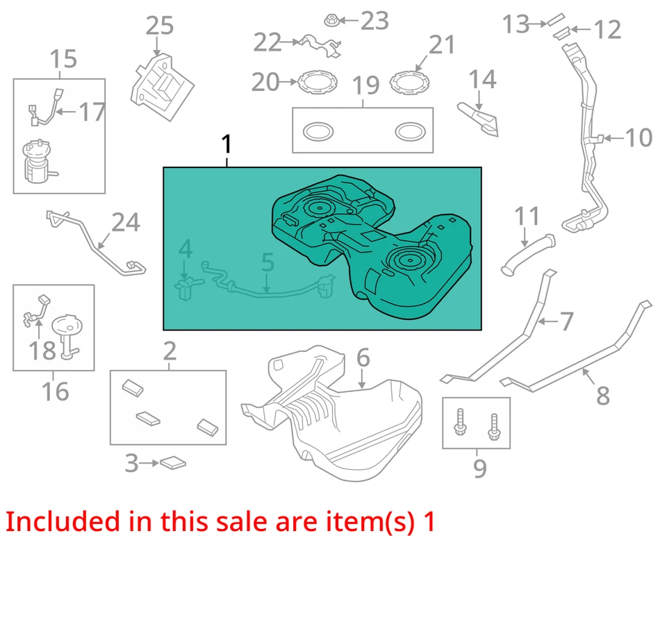 (LOCAL PICKUP ONLY) Fuel Tank VIN 8 8th Digit AWD Fits 13-19 TAURUS 2646292 Foto 3 de 4