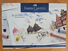BRAND NEW - Faber Castell Soft Vibrant Colors Pastels Set, 36 Pastels