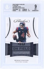 DeShaun Watson Houston Texans 2020 Panini Flawless #SSL-DWA #3/3 BGS 9 Card