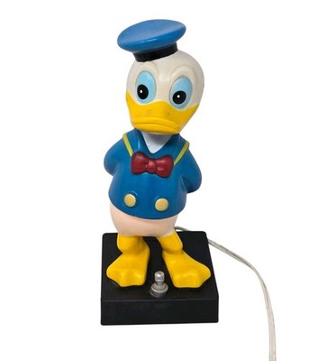Vintage 1970s Walt Disney Donald Duck Night Light Bobblehead Universal Lamp Co.