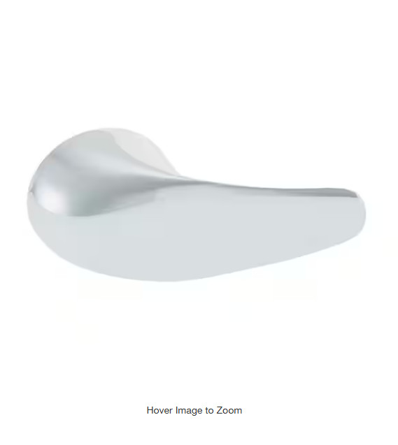 как выглядит Everbilt Faucet Handle with Curved Neck Lever Handle Design in Chrome фото