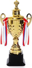 Large Trophy Cup for Custom Trophy Keepsake, Gold Award for Sports, Tournaments