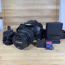 Canon EOS 100D Digital SLR Camera Black W/ EF-S 18-55mm III Lens + 16GB SD Card