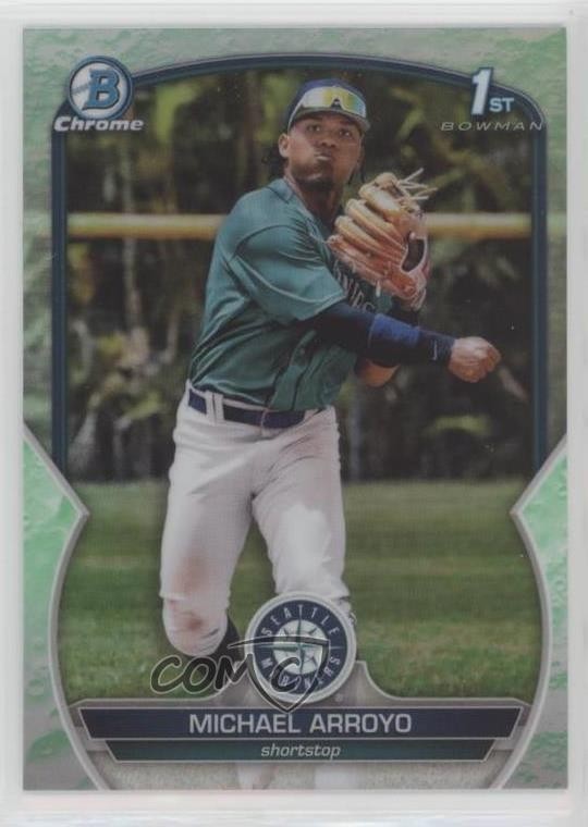 2023 Bowman Chrome Prospects Lunar Glow Refractor Michael Arroyo #BCP-63 0i1b