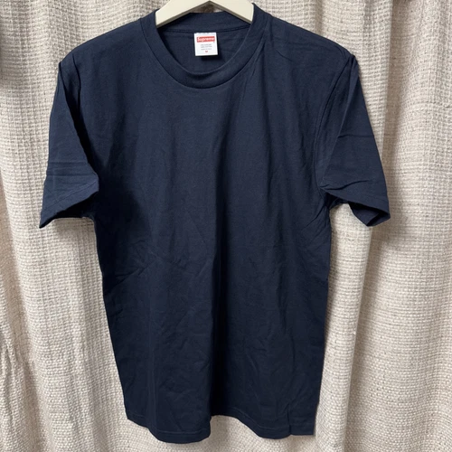 T shirt Supreme authentique neuf sans étiquette manches courtes bleu marine moyen