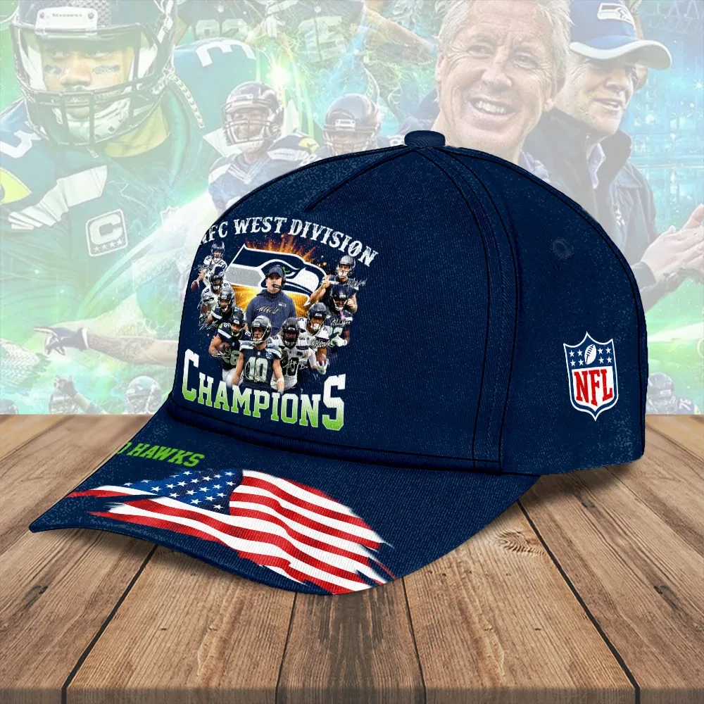 Seahawks 2025 NFC West Champions Classic Cap