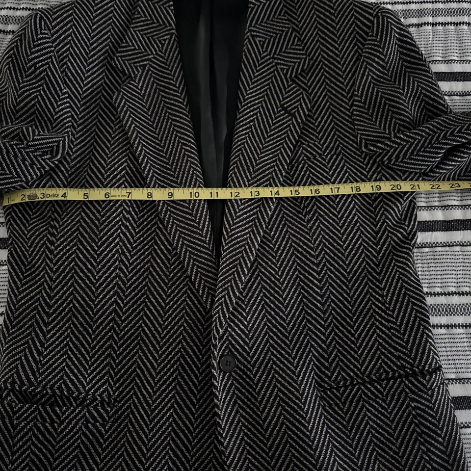 Chaqueta Blazer Versace V2 Herring BONE Años 50/40 Hecha en EE. UU. Foto 2 de 4