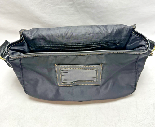 Kenneth Cole Reaction Crossbody Bag Adjustable Strap 3 Compartments Nylon Black - Picture 9 of 16