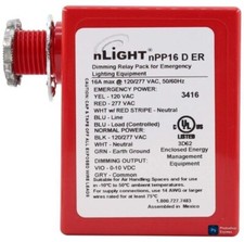 SENSOR SWITCH NPP16-D-ER-EFP NLIGHT RELAY EMERGENCY POWER PACK, 100/277V
