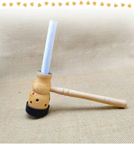 Gourd Moxibustion Box Wood Moxa Stick Roll Holder Healing Therapy 葫芦灸 - Picture 5 of 7