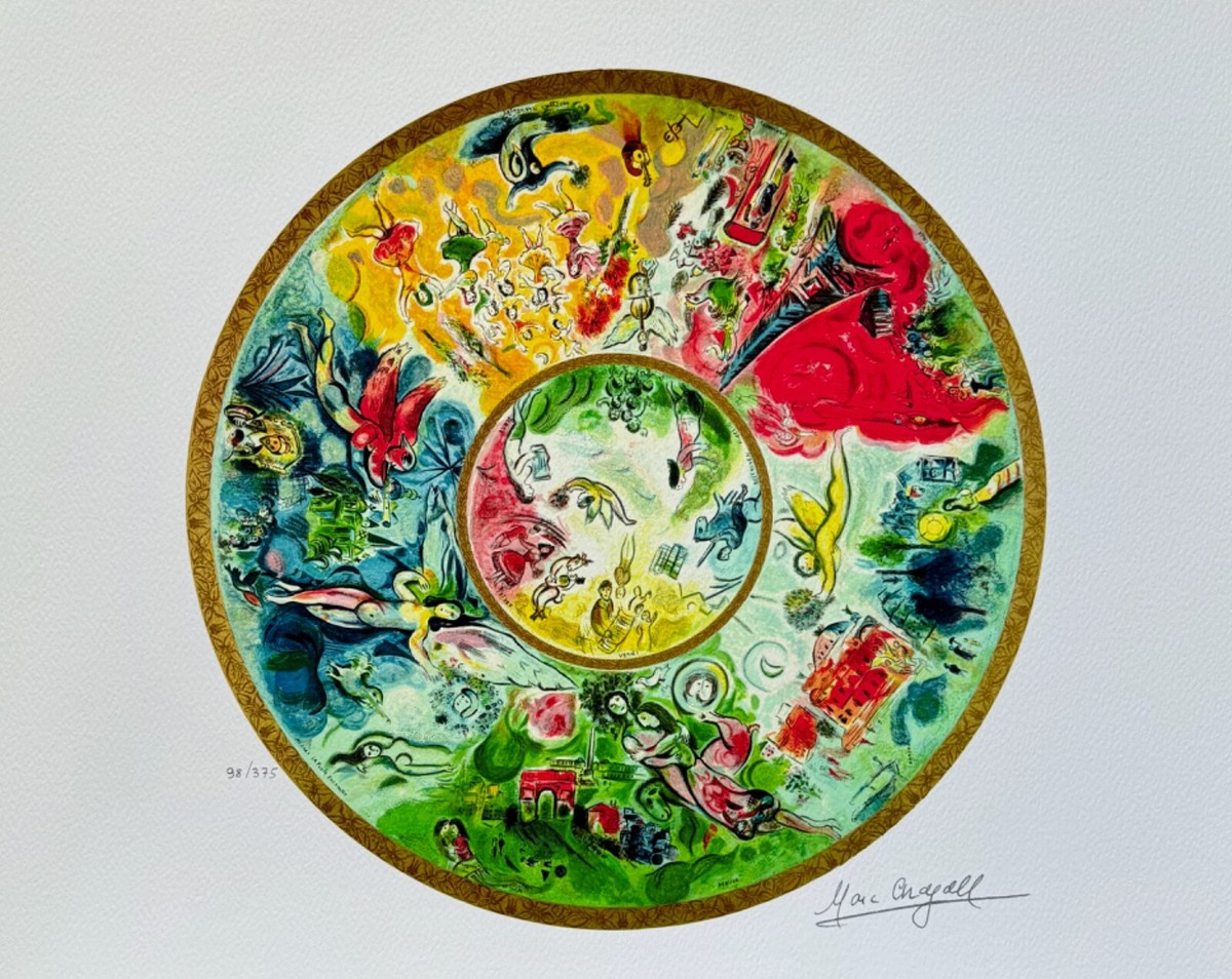 Marc Chagall 版画「燭台」 Marc Chagall 版画「燭台」 Marc Chagall 版画「燭台」 マルク