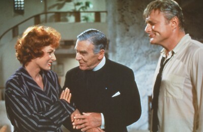 LMP44-165 1961 The Parent Trap Actor Brian Keith On Set Orig 35mm COLOR SLIDE