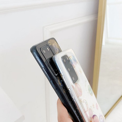 For Samsung A52 A72 S21 S22 Ultra Glitter Moon Star Clear Silicone Case Cover - Photo 4 sur 11